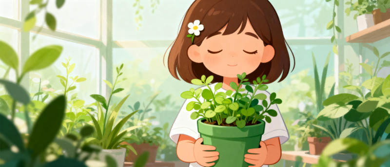 绿意盎然的花园时光图片