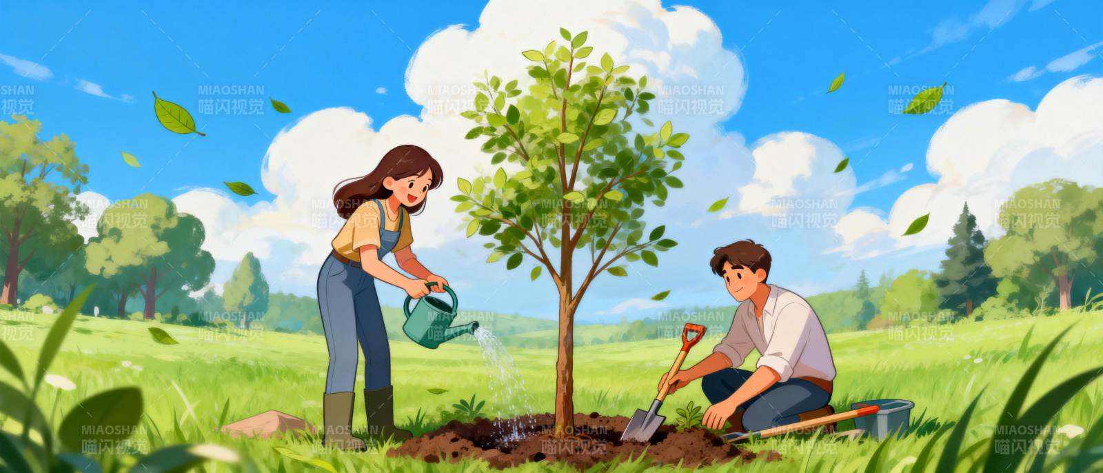 植树造林 共护绿色图片