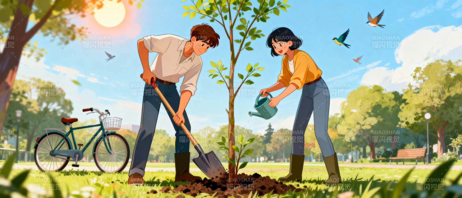 种树护绿 共筑家园图片