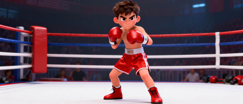 拳击少年对决图片