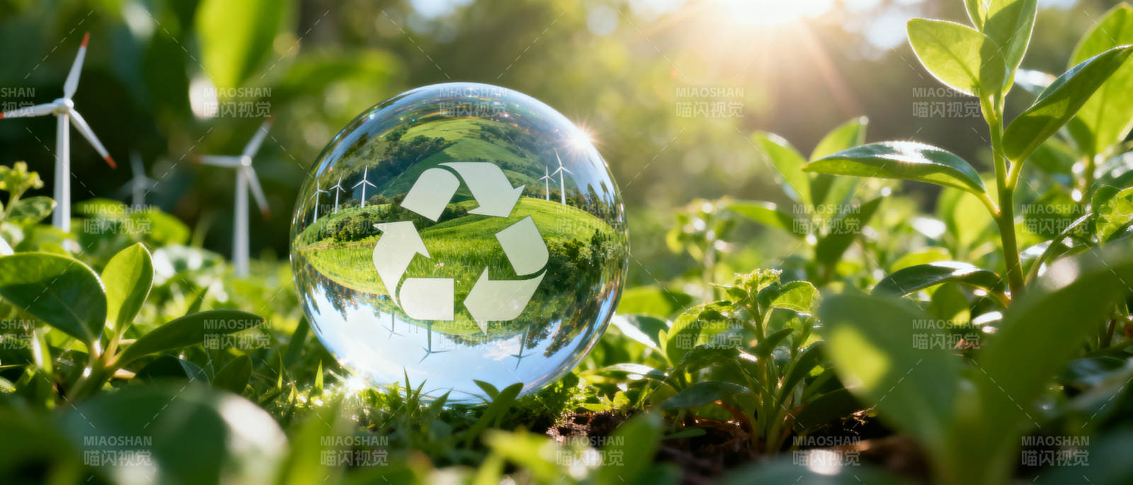 绿色地球 循环共生图片