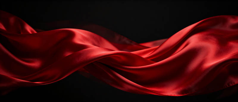 红绸飘舞图片