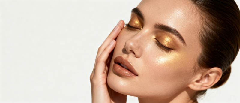 金色眼妆 优雅迷人图片