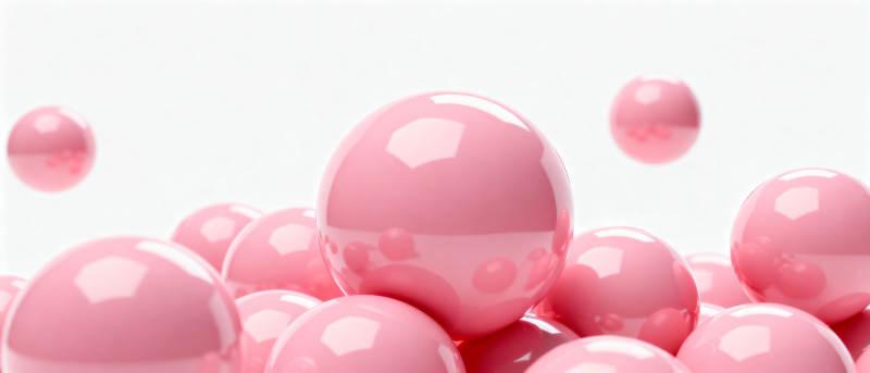 粉色球体漂浮图片