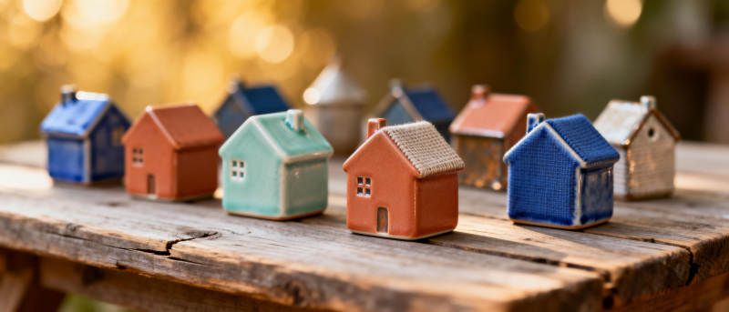 迷你彩屋静置木桌图片