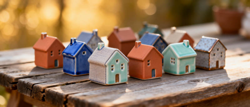 迷你彩屋静置木桌图片