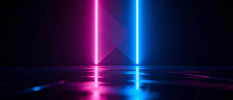 霓虹双色光束图片