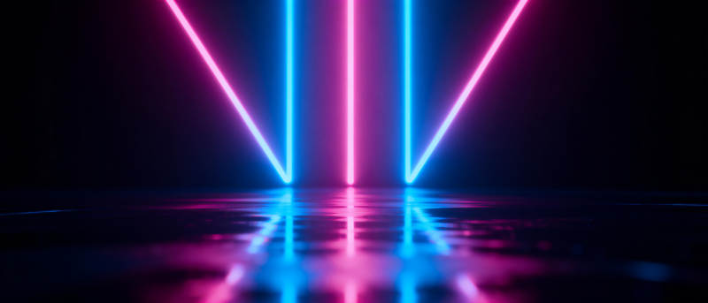霓虹光束交错图片
