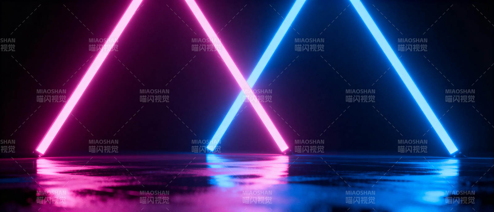 霓虹双三角图片