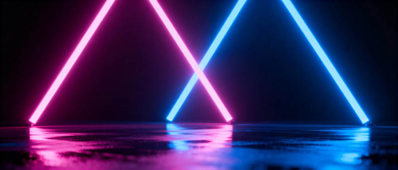 霓虹双三角图片