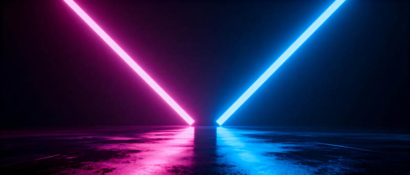 霓虹交汇夜景图片