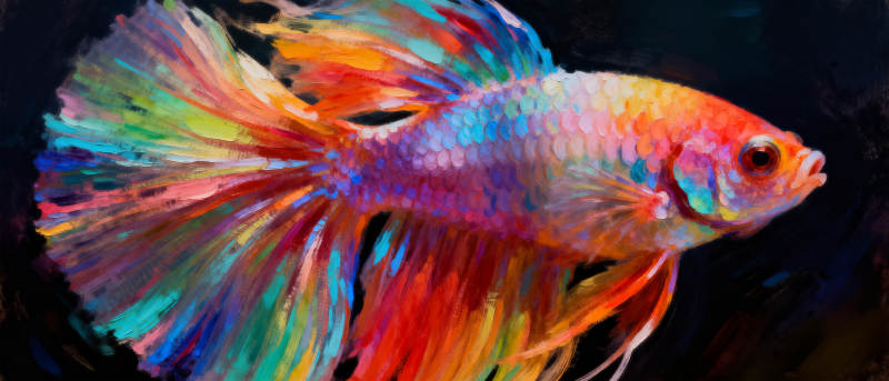 彩虹斗鱼图片