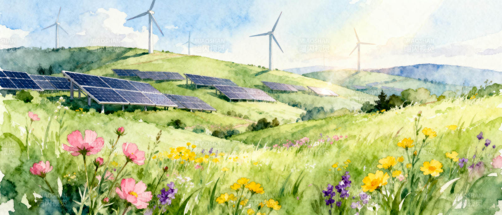 绿野风光 风能光伏图片