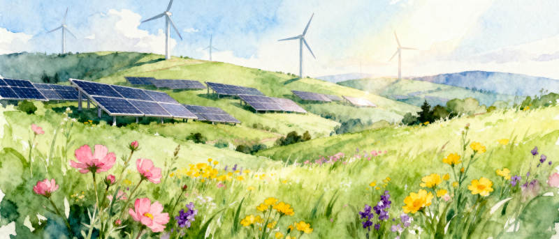 绿野风光 风能光伏图片