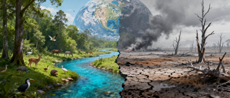 地球的两面图片