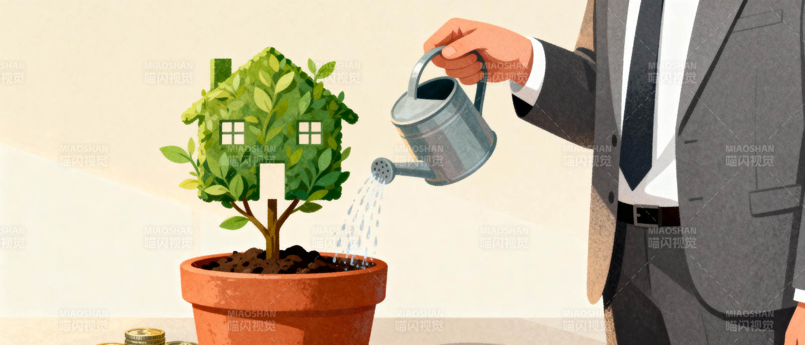 浇灌绿色家园图片