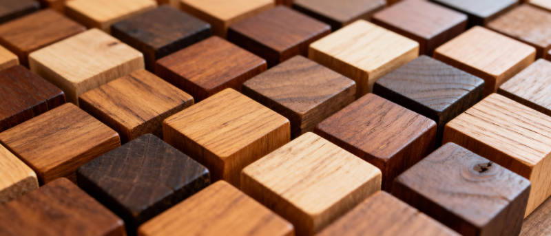 木质方块拼接艺术图片