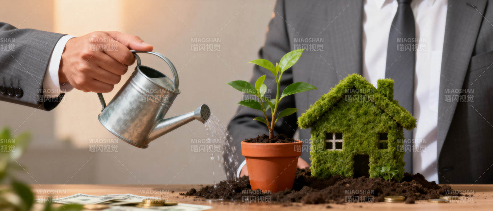 绿色家园 浇灌未来图片