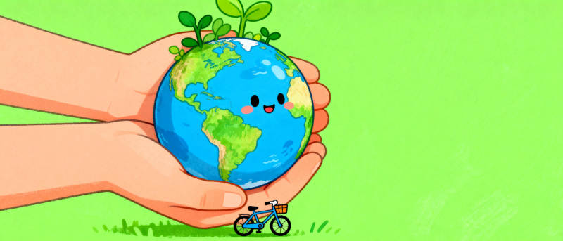 守护地球 绿色出行图片