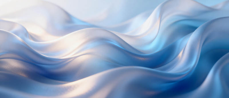 流动的蓝色绸缎图片
