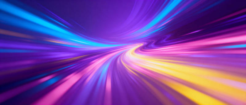 炫彩光流隧道图片