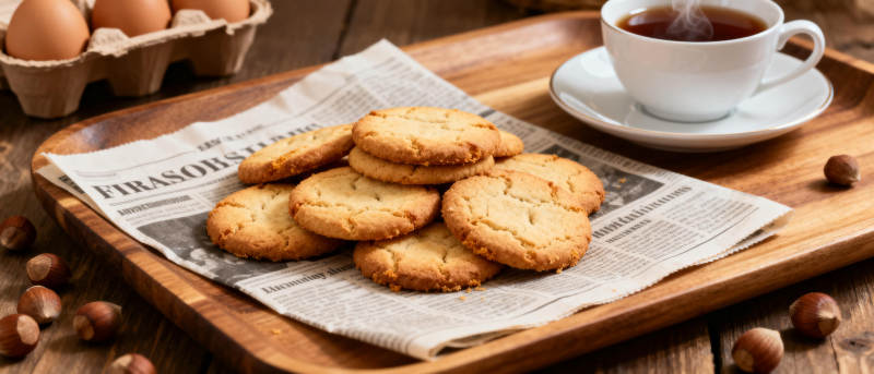 榛子饼干配茶图片