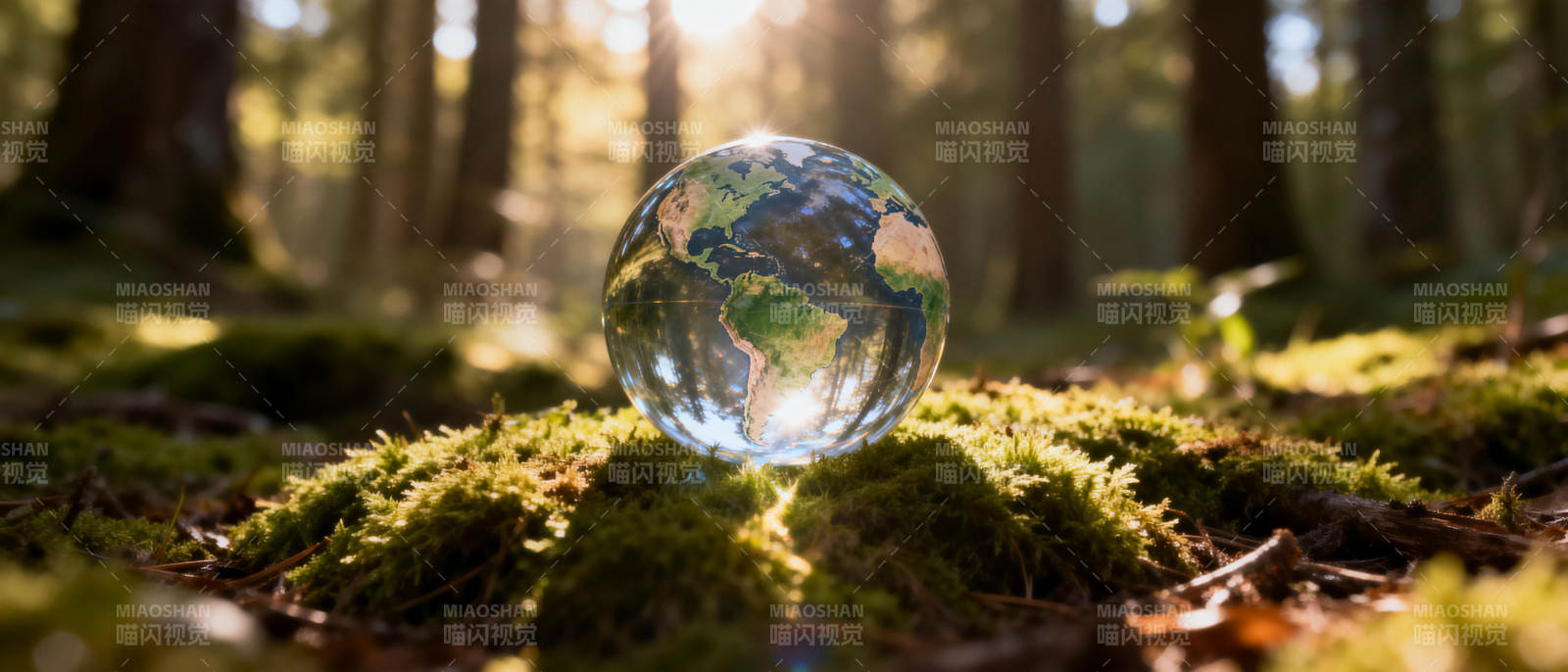 地球在森林中图片