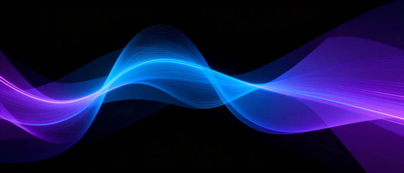 流光溢彩的波浪图片