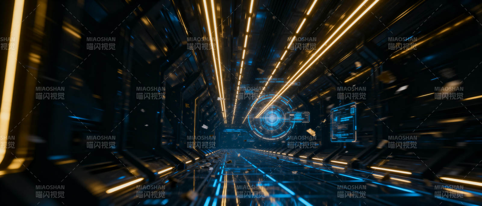 未来科技隧道图片