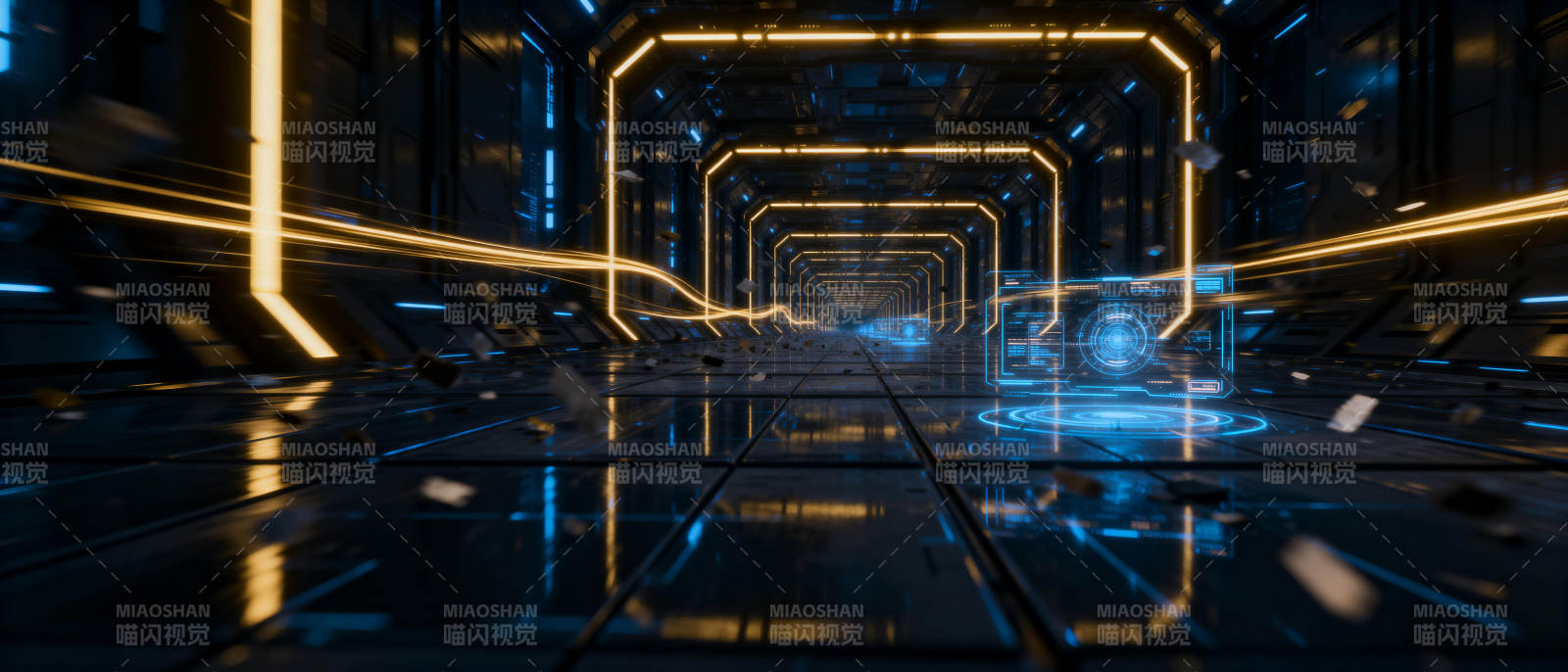 未来科技隧道图片