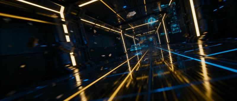 未来科技走廊图片