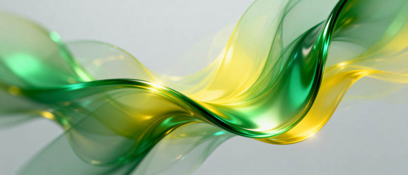 绿黄流光图片