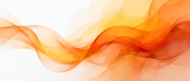 橙色烟雾流动图片