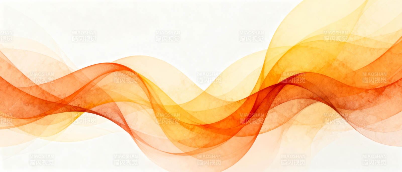 橙色波浪艺术图片
