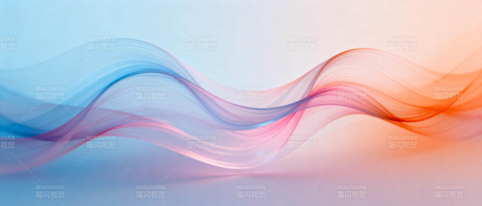 流光溢彩的波浪图片