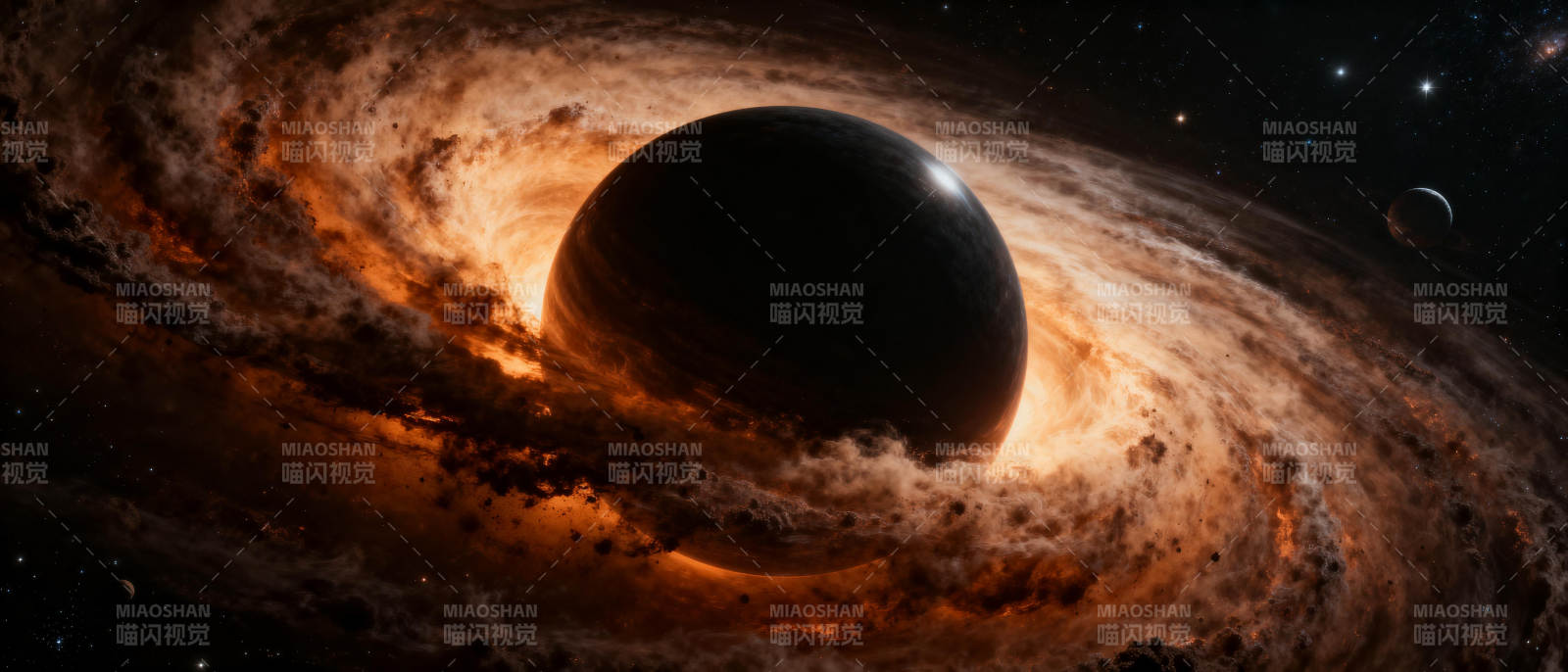 黑洞吞噬星云图片