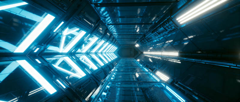 未来科技走廊图片