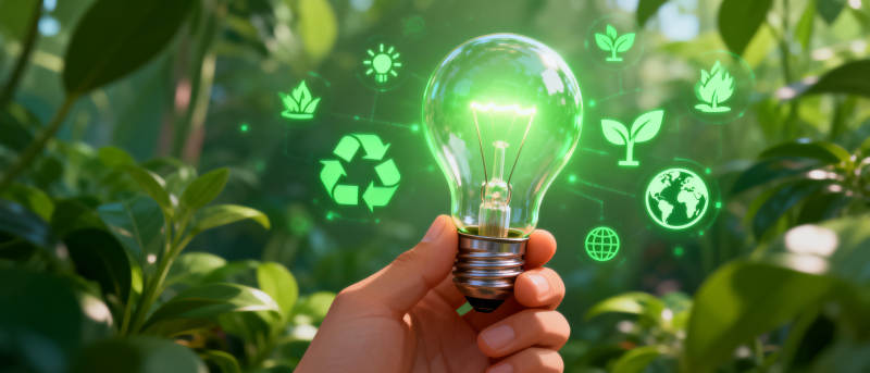 绿色能源点亮未来图片