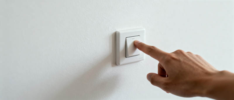 手指按开关图片