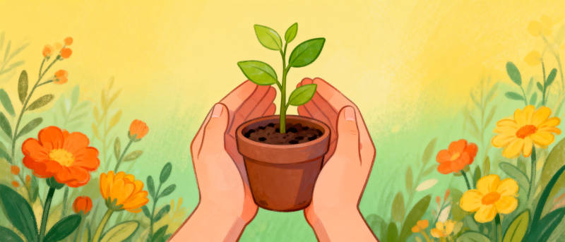 守护新生绿意图片