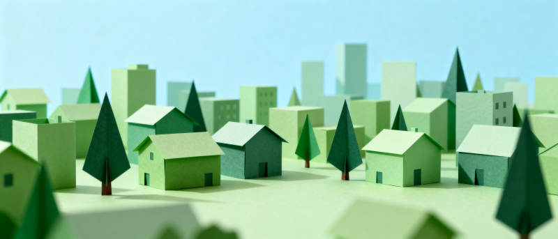 绿色城市模型图片