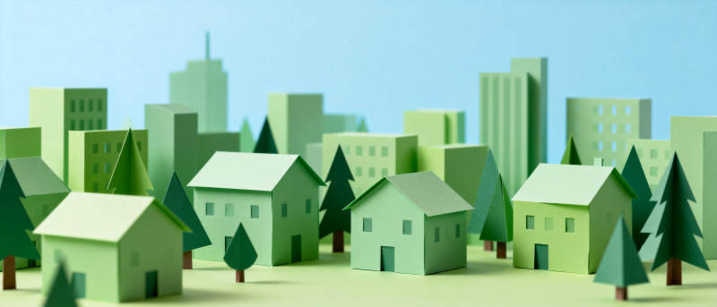 绿色城市模型图片