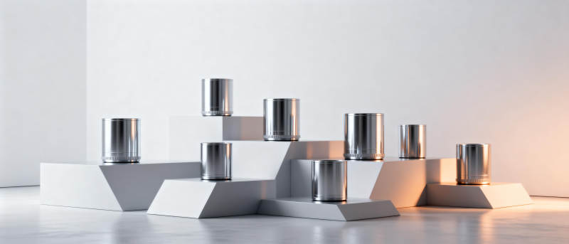 几何金属烛台陈列图片