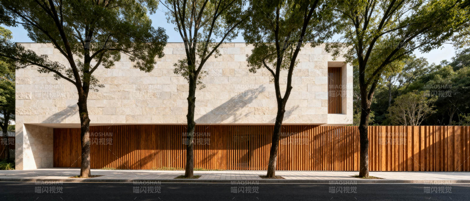 现代建筑与自然融合图片