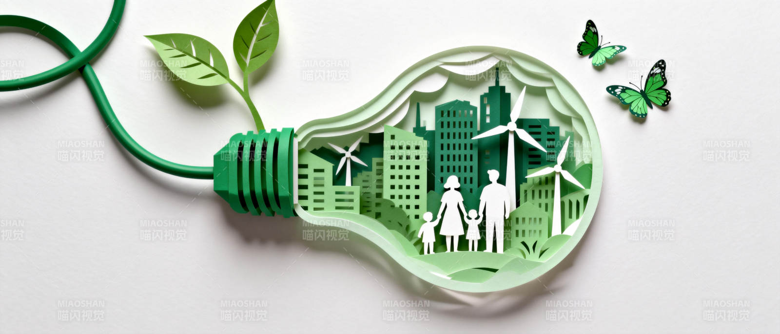 绿色能源城市梦图片