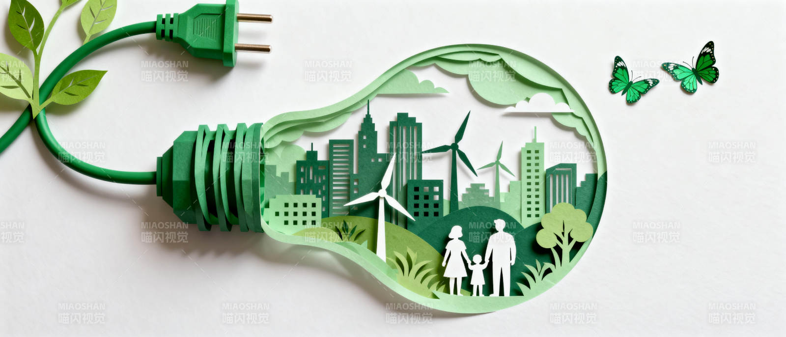 绿色能源城市梦图片
