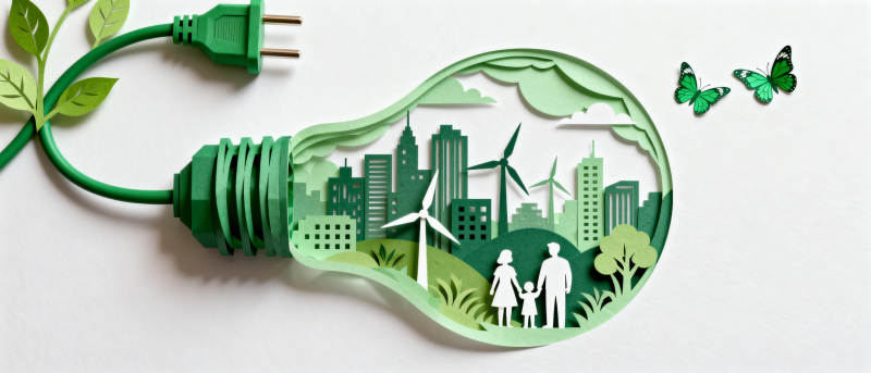 绿色能源城市梦图片