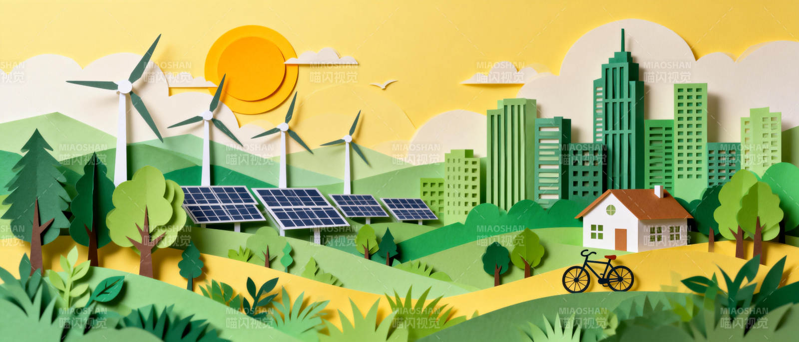 绿色能源城市图片