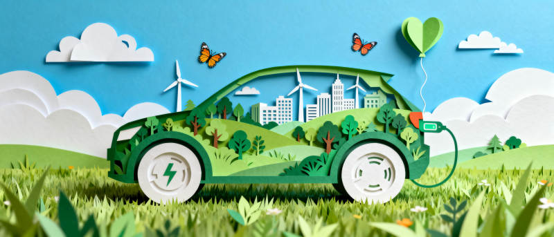 绿色出行 环保未来图片