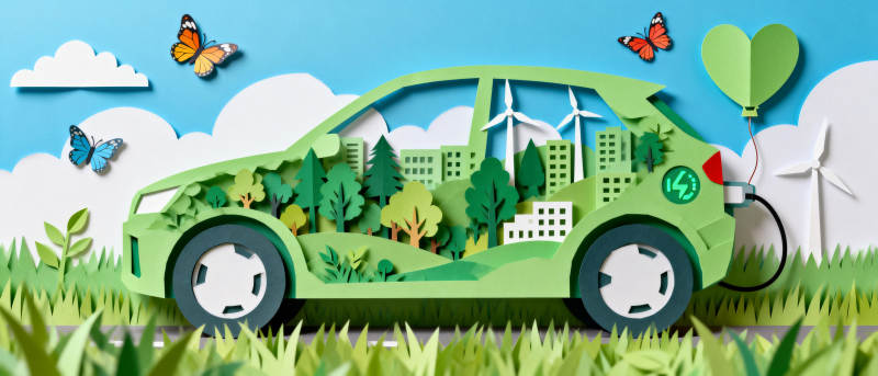 绿色出行 环保未来图片